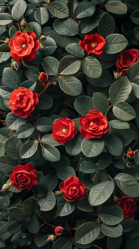 Beautiful Charming Red Rose Flowers Aesthetics (182)