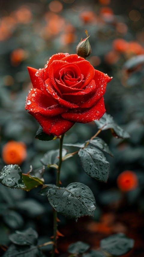 Beautiful Charming Red Rose Flowers Aesthetics (236)