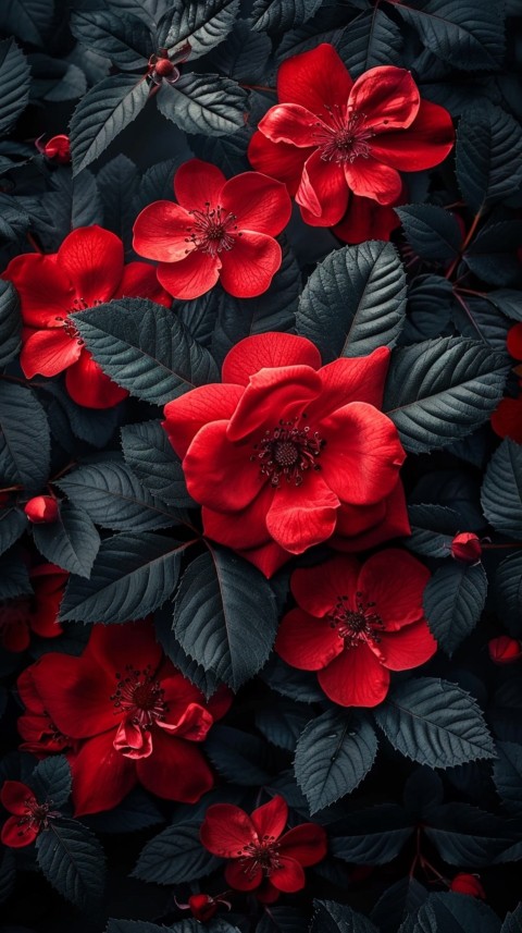 Beautiful Charming Red Rose Flowers Aesthetics (205)