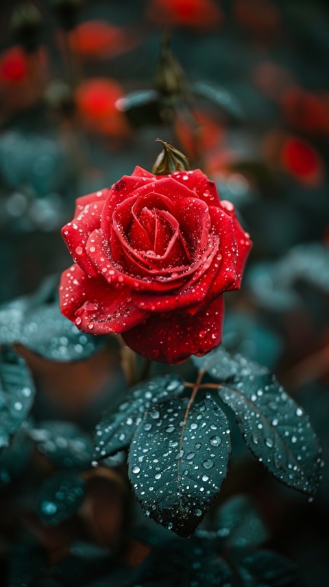 Beautiful Charming Red Rose Flowers Aesthetics (206)