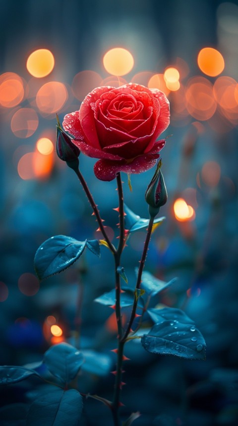 Beautiful Charming Red Rose Flowers Aesthetics (239)