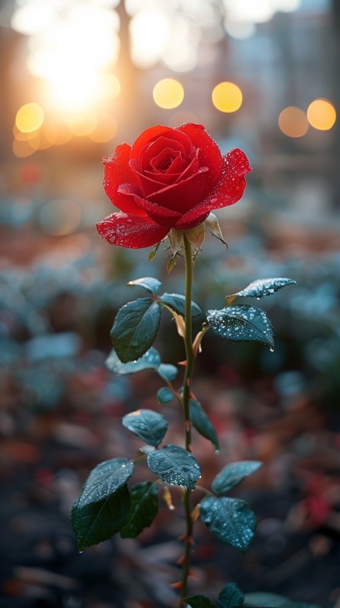 Beautiful Charming Red Rose Flowers Aesthetics (209)