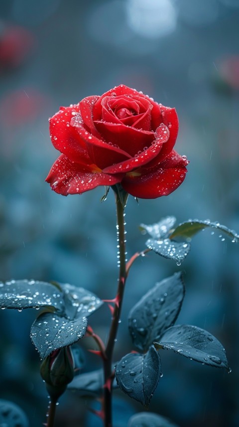 Beautiful Charming Red Rose Flowers Aesthetics (207)