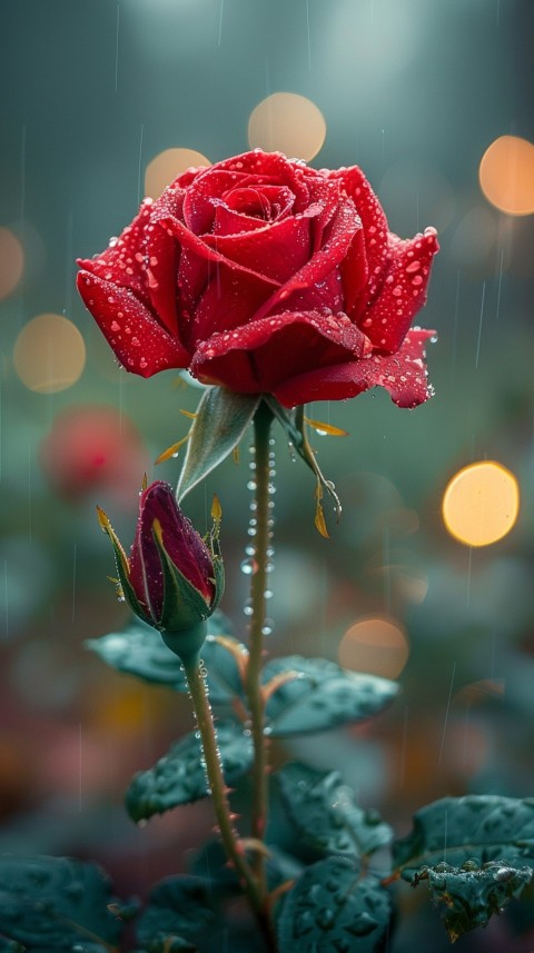 Beautiful Charming Red Rose Flowers Aesthetics (223)