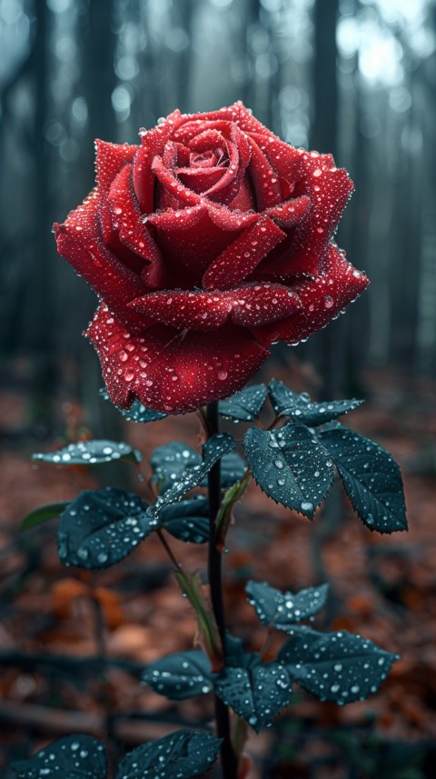 Beautiful Charming Red Rose Flowers Aesthetics (235)