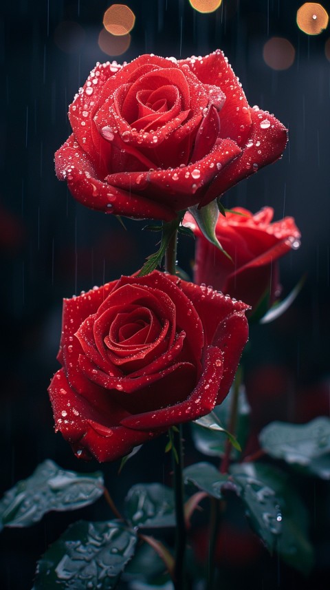 Beautiful Charming Red Rose Flowers Aesthetics (224)