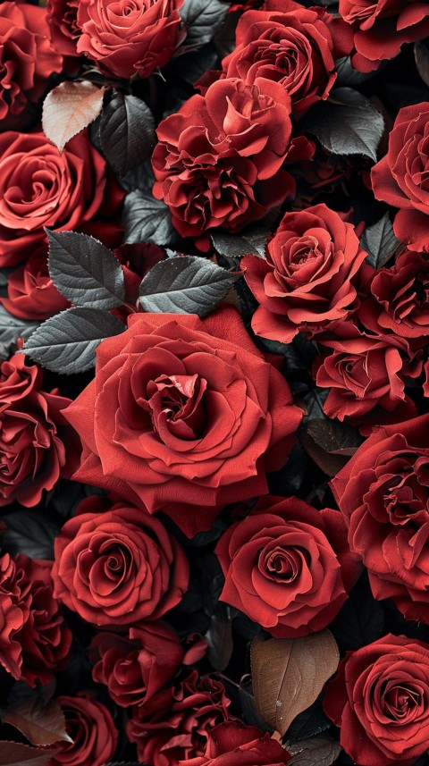 Beautiful Charming Red Rose Flowers Aesthetics (228)