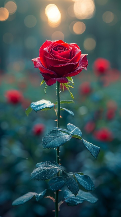 Beautiful Charming Red Rose Flowers Aesthetics (261)
