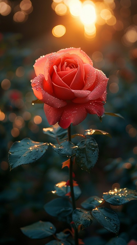 Beautiful Charming Red Rose Flowers Aesthetics (281)