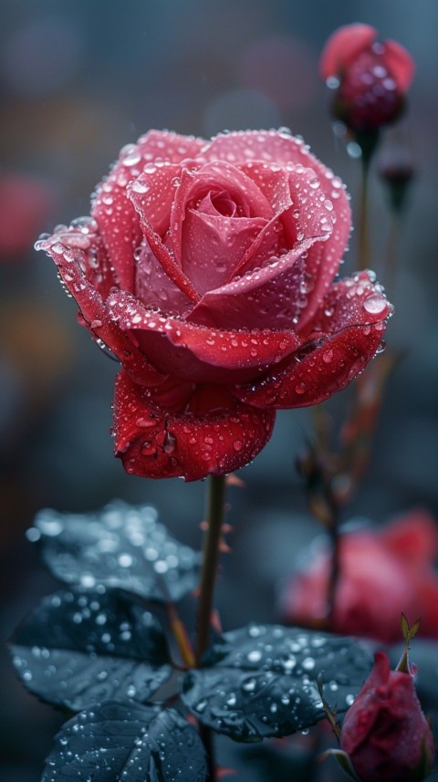 Beautiful Charming Red Rose Flowers Aesthetics (256)