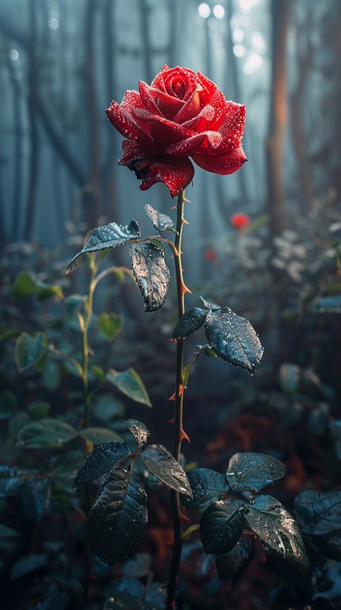 Beautiful Charming Red Rose Flowers Aesthetics (284)