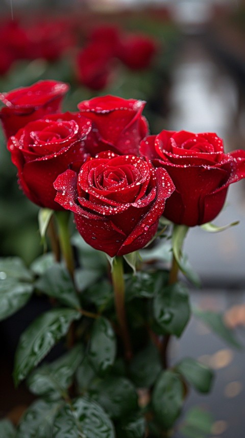 Beautiful Charming Red Rose Flowers Aesthetics (288)