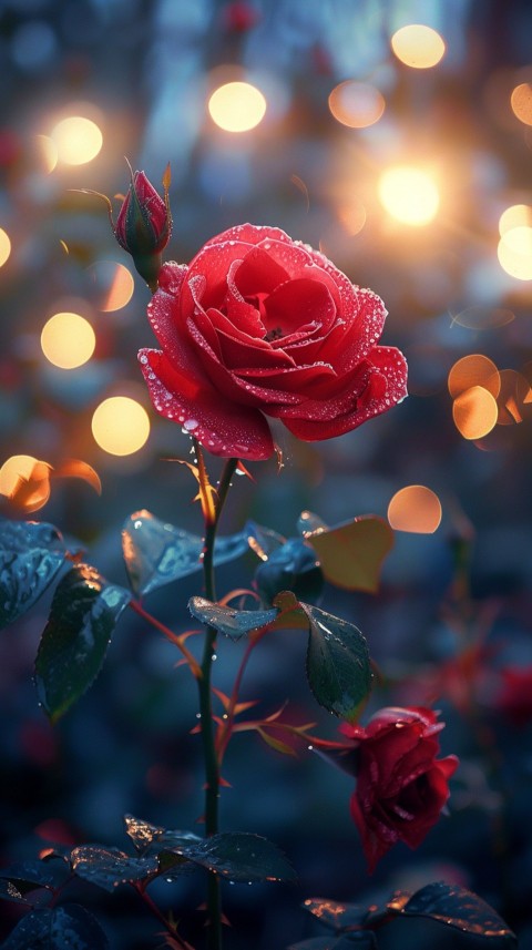 Beautiful Charming Red Rose Flowers Aesthetics (254)
