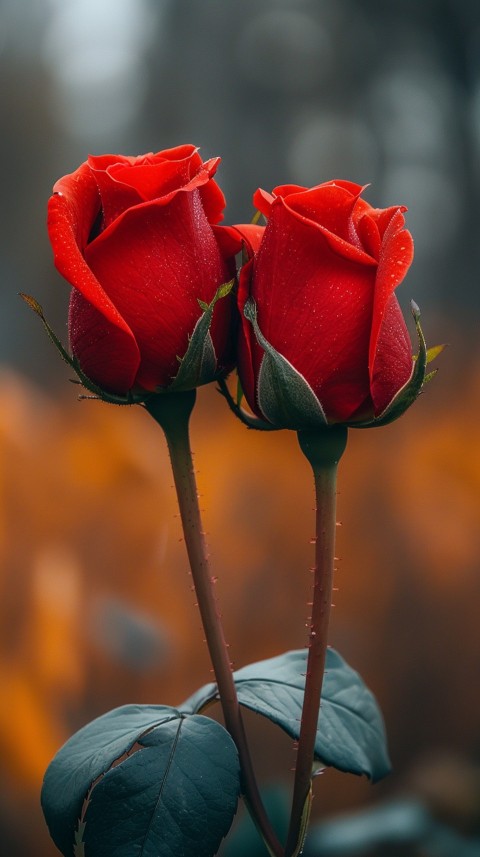 Beautiful Charming Red Rose Flowers Aesthetics (292)