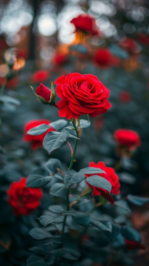 Beautiful Charming Red Rose Flowers Aesthetics (298)