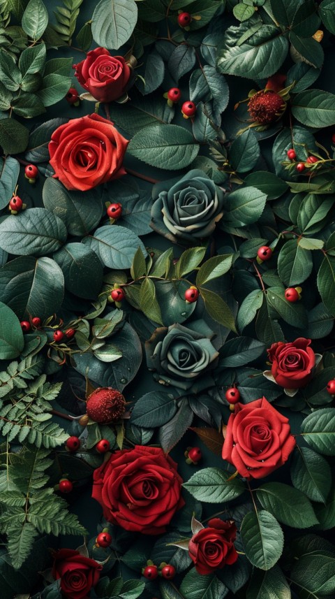 Beautiful Charming Red Rose Flowers Aesthetics (280)