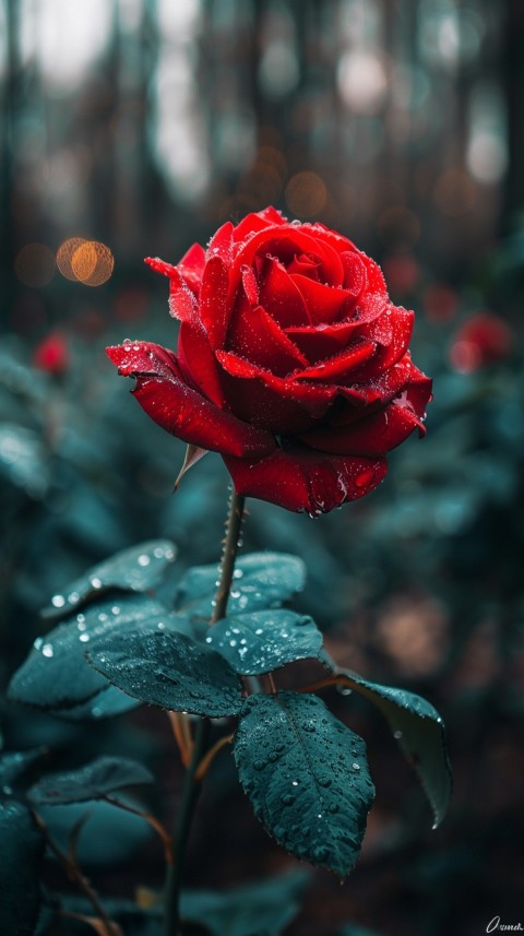 Beautiful Charming Red Rose Flowers Aesthetics (270)