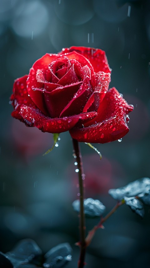 Beautiful Charming Red Rose Flowers Aesthetics (266)