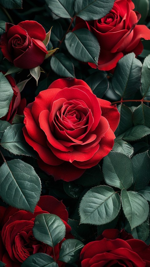 Beautiful Charming Red Rose Flowers Aesthetics (271)
