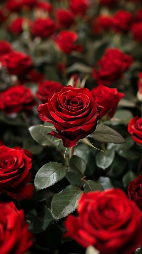 Beautiful Charming Red Rose Flowers Aesthetics (349)