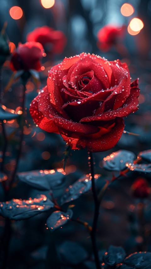 Beautiful Charming Red Rose Flowers Aesthetics (312)