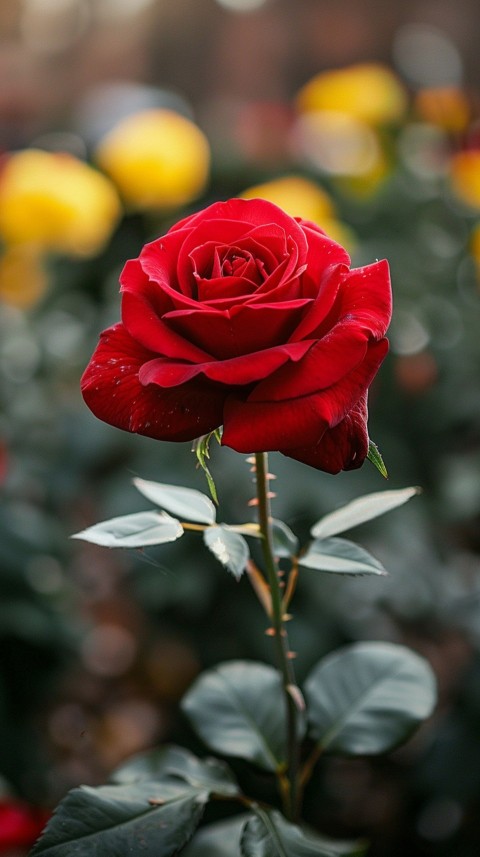 Beautiful Charming Red Rose Flowers Aesthetics (340)