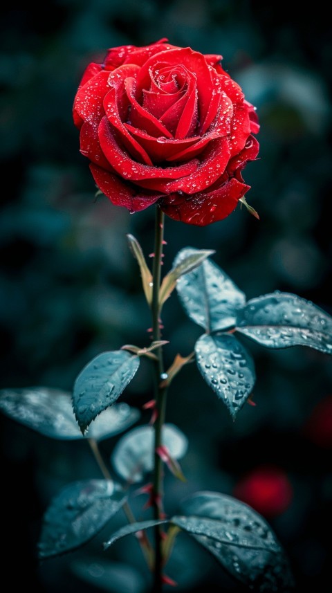 Beautiful Charming Red Rose Flowers Aesthetics (368)