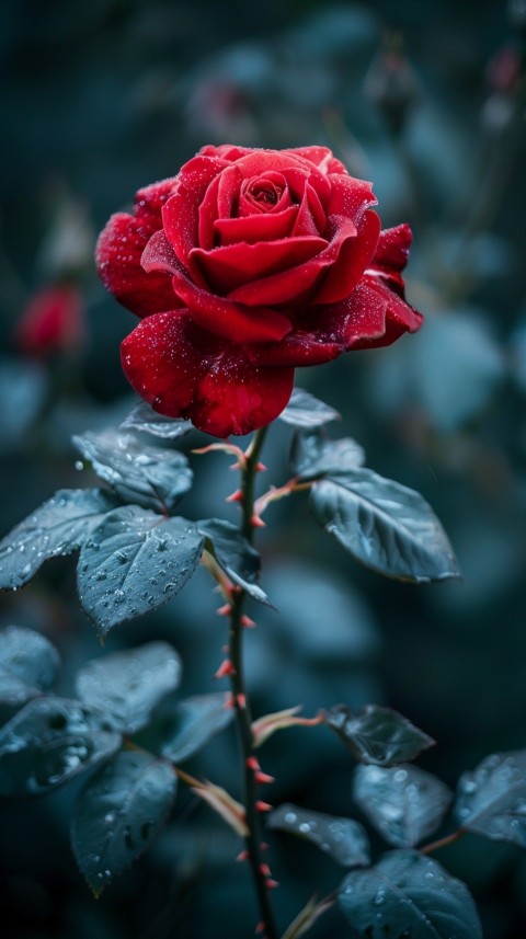 Beautiful Charming Red Rose Flowers Aesthetics (377)