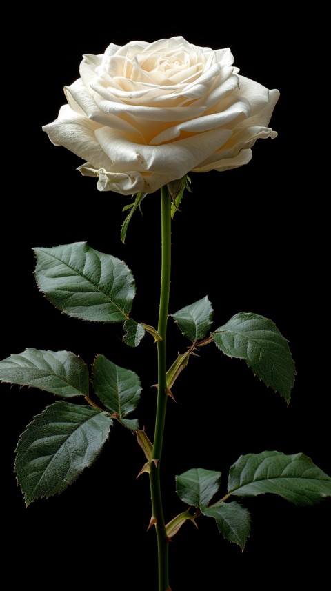 Beautiful White Charming Rose Flowers Aesthetics (9)