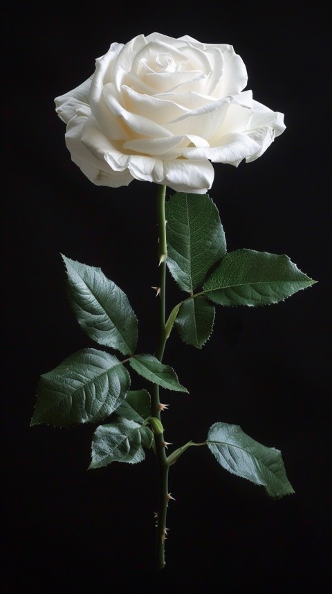 Beautiful White Charming Rose Flowers Aesthetics (45)