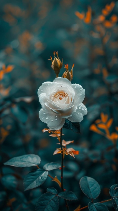 Beautiful White Charming Rose Flowers Aesthetics (25)