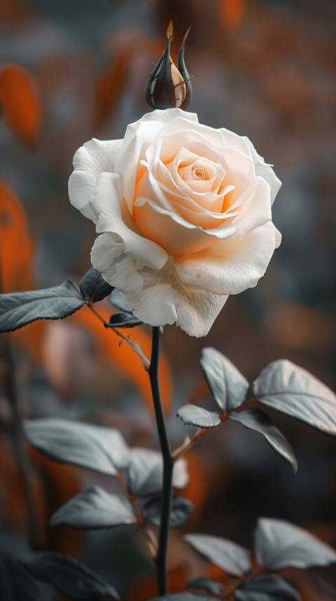 Beautiful White Charming Rose Flowers Aesthetics (21)
