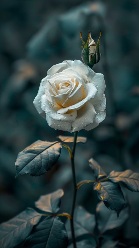 Beautiful White Charming Rose Flowers Aesthetics (17)