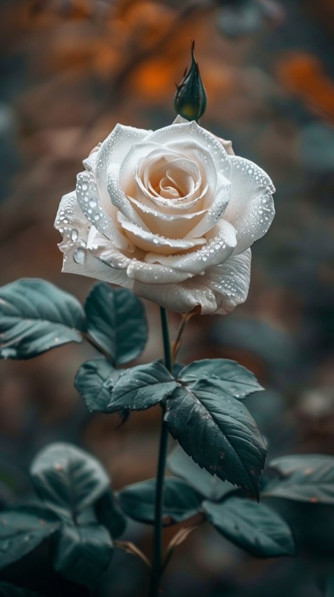 Beautiful White Charming Rose Flowers Aesthetics (43)