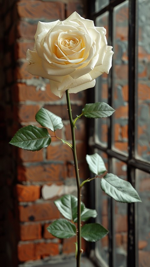 Beautiful White Charming Rose Flowers Aesthetics (4)