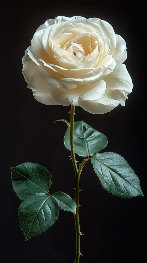 Beautiful White Charming Rose Flowers Aesthetics (8)
