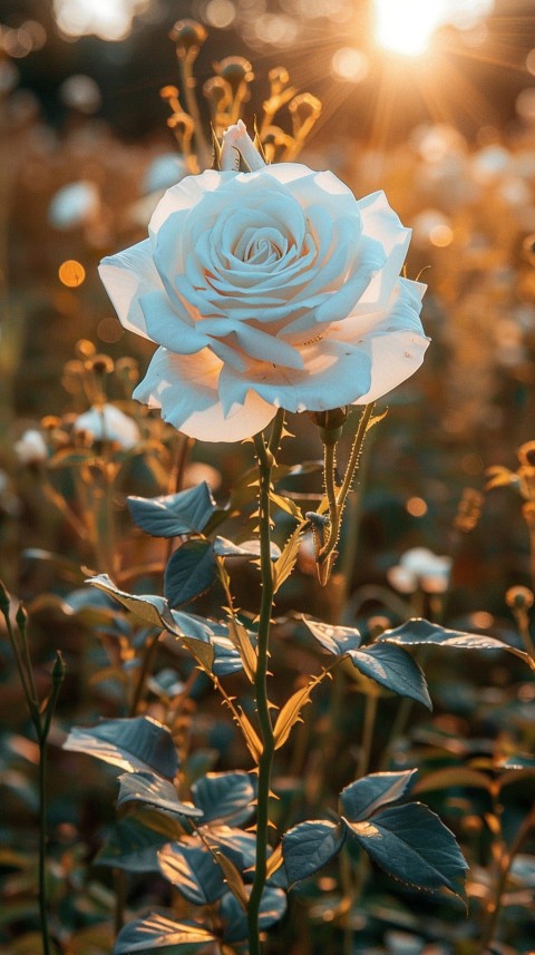 Beautiful White Charming Rose Flowers Aesthetics (81)