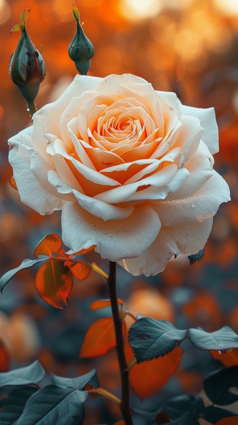 Beautiful White Charming Rose Flowers Aesthetics (58)