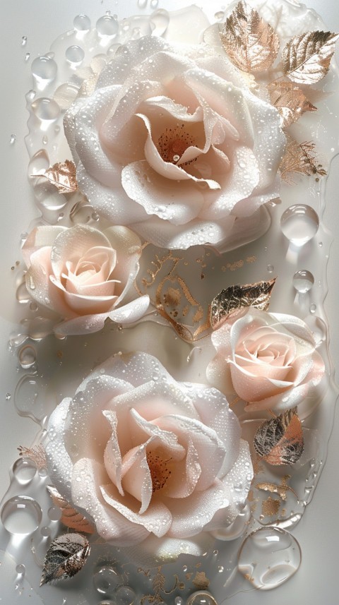 Beautiful White Charming Rose Flowers Aesthetics (64)