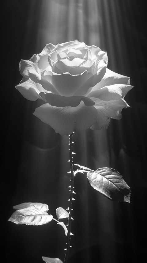 Beautiful White Charming Rose Flowers Aesthetics (110)