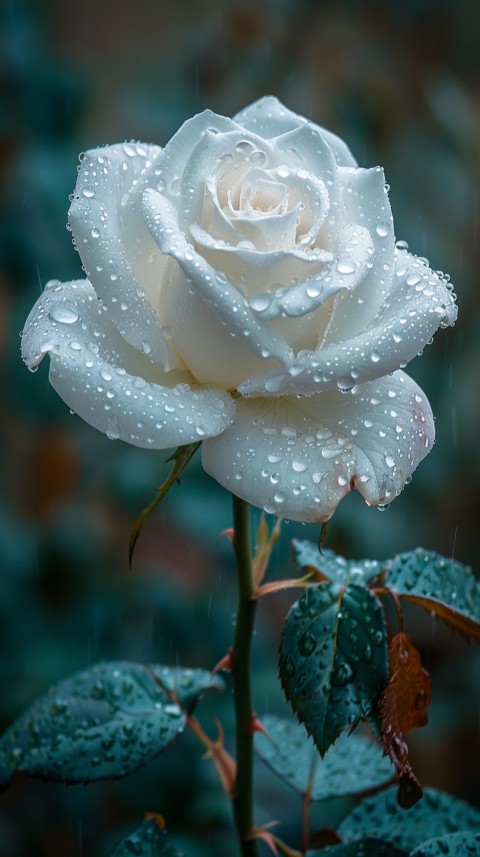 Beautiful White Charming Rose Flowers Aesthetics (114)