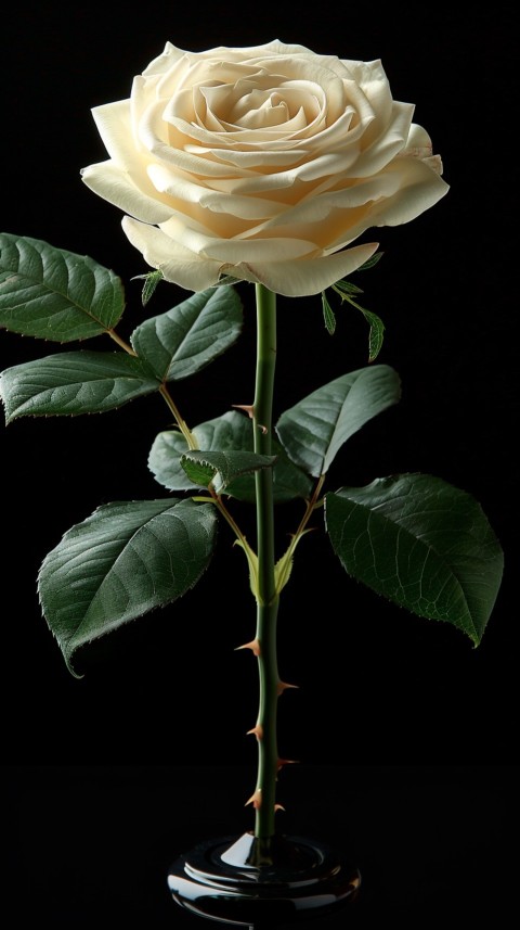 Beautiful White Charming Rose Flowers Aesthetics (140)