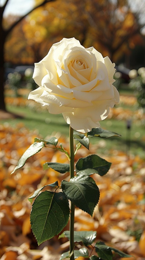 Beautiful White Charming Rose Flowers Aesthetics (123)