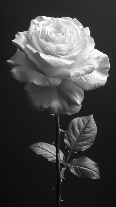 Beautiful White Charming Rose Flowers Aesthetics (129)