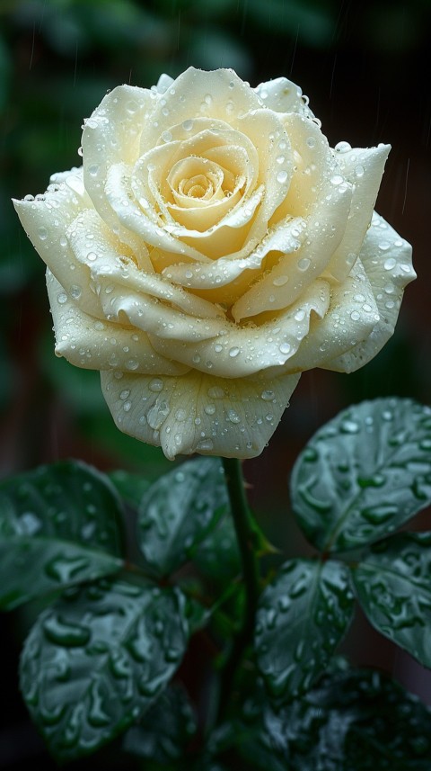 Beautiful White Charming Rose Flowers Aesthetics (128)