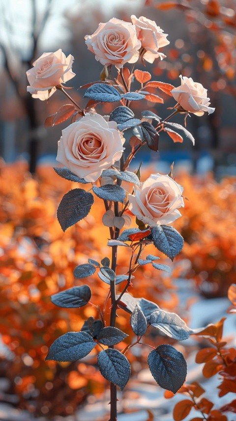 Beautiful White Charming Rose Flowers Aesthetics (134)