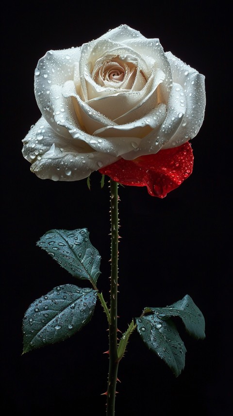 Beautiful White Charming Rose Flowers Aesthetics (132)