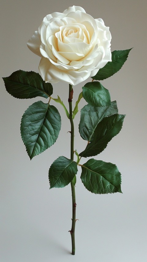 Beautiful White Charming Rose Flowers Aesthetics (109)
