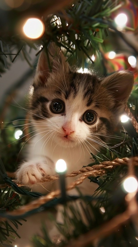 Cute Cat Christmas Vibe Kittens Kitty Aesthetic  (87)