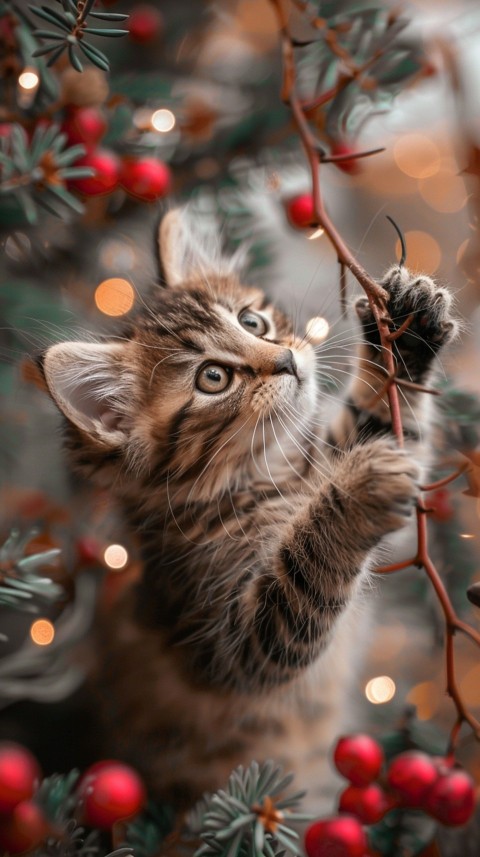 Cute Cat Christmas Vibe Kittens Kitty Aesthetic  (65)